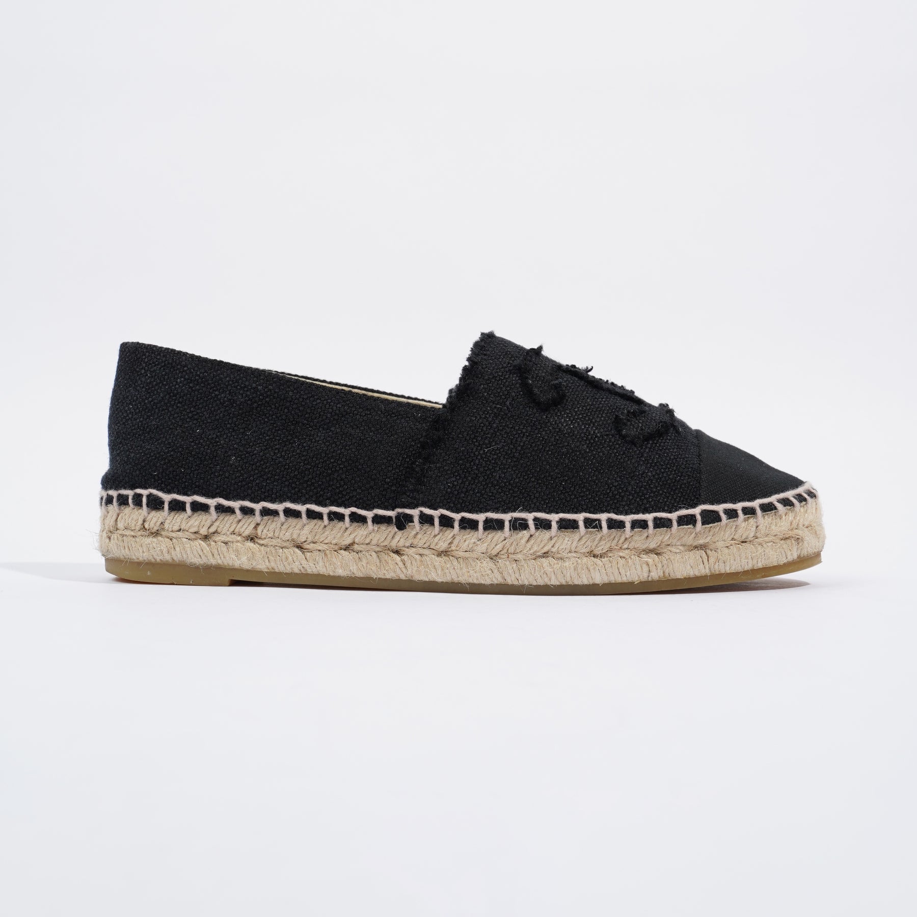 Leather espadrilles Chanel Black size 37 EU in Leather - 17988023