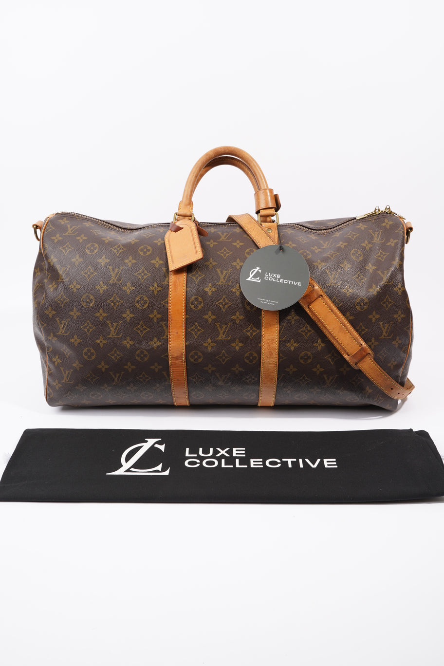 Keepall Bandouiliere Brown / Monogram Coated Canvas 55 Image 11