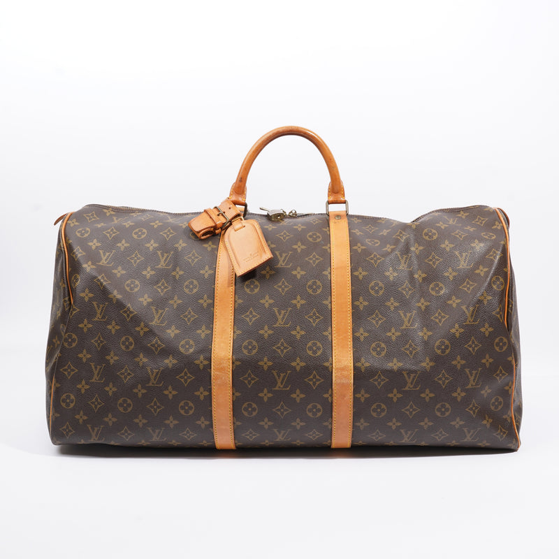  Keepall Brown / Monogram Coated Canvas 60