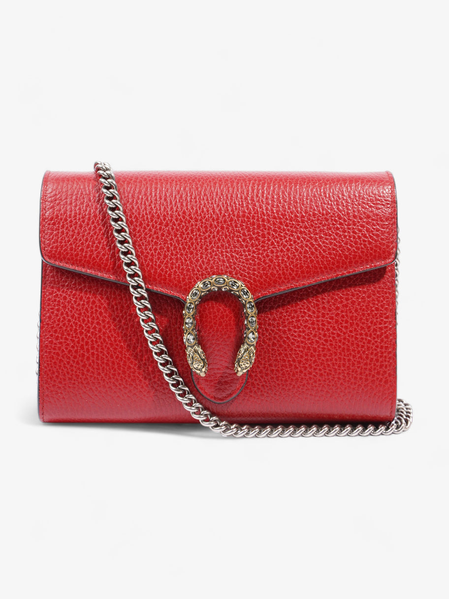 Dionysus Chain Wallet  Red Leather Image 1