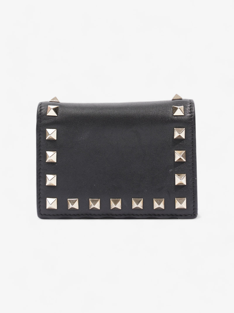  Compact Wallet Black Leather