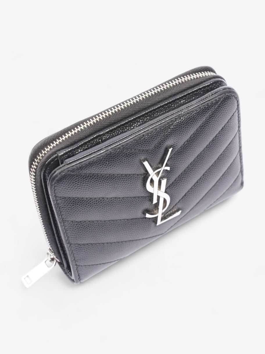 Saint Laurent Compact Wallet Black Leather Image 6