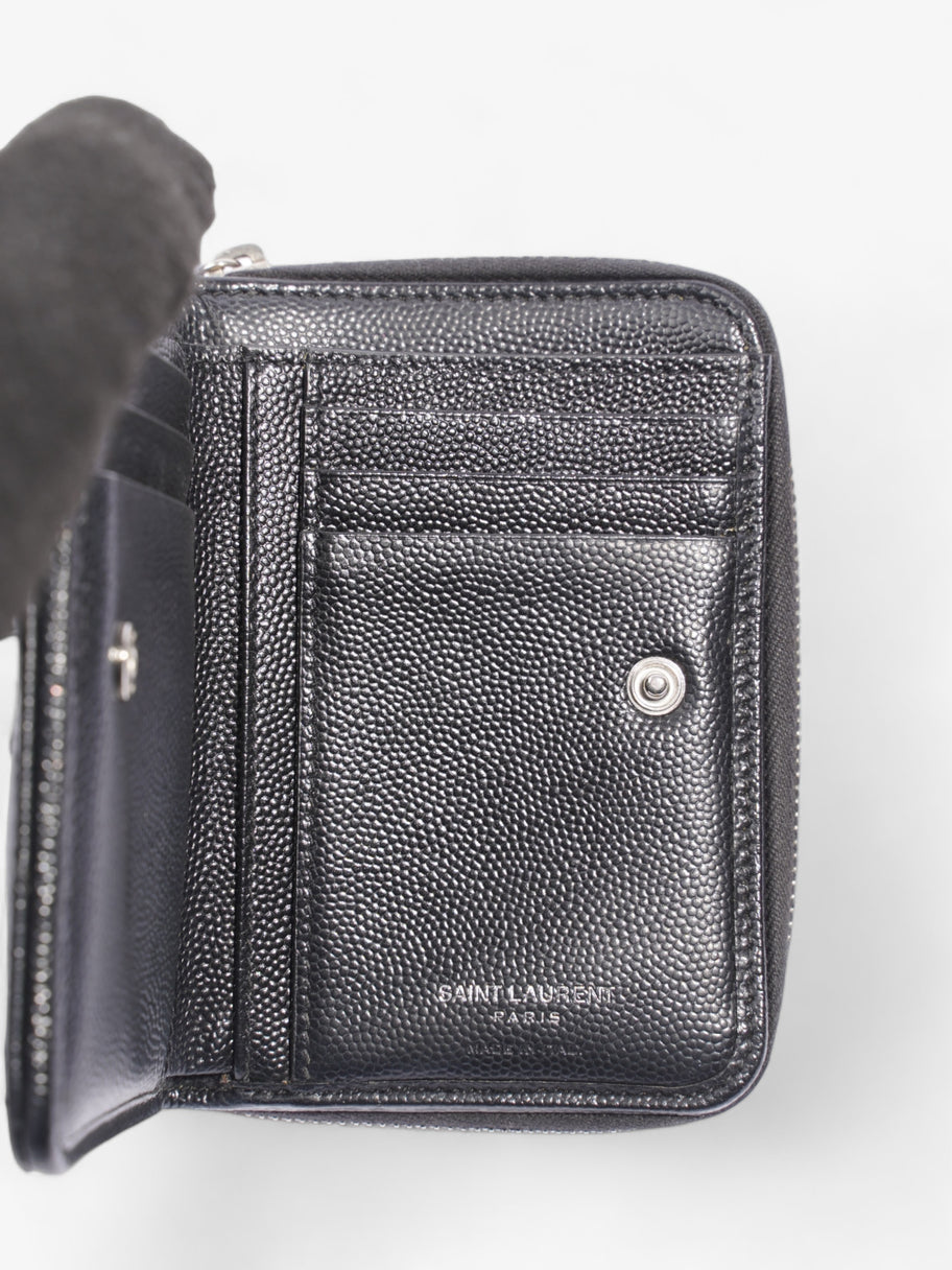 Saint Laurent Compact Wallet Black Leather Image 8