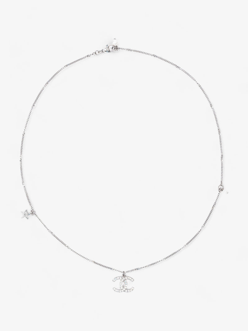  Coco Mark C21S Necklace Silver Rhinestone 61.5cm