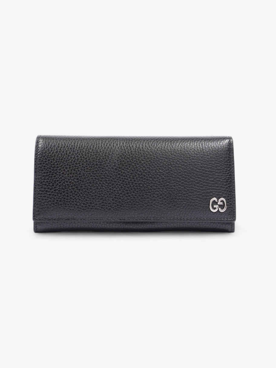 Long Wallet Black Leather Image 1