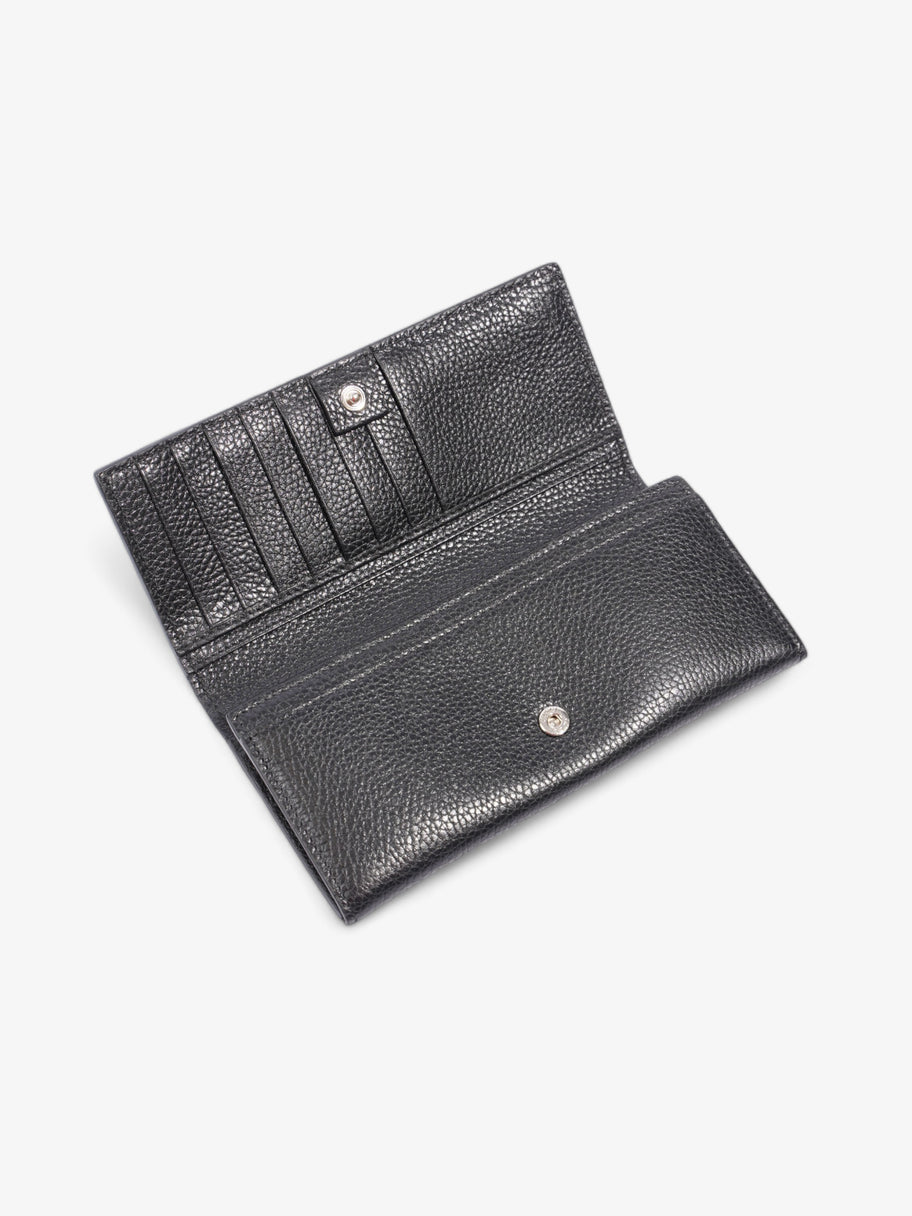 Long Wallet Black Leather Image 5