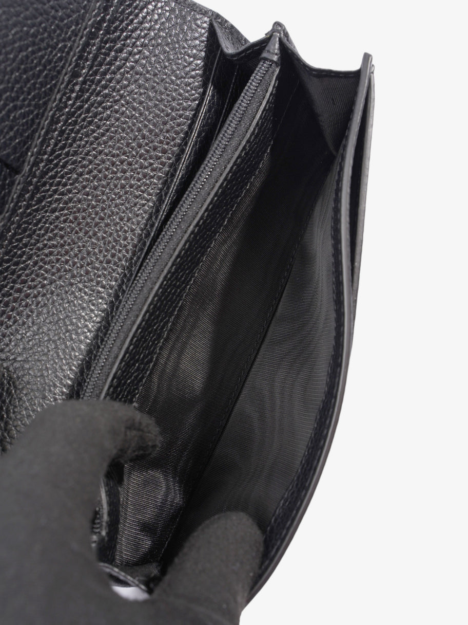 Long Wallet Black Leather Image 6