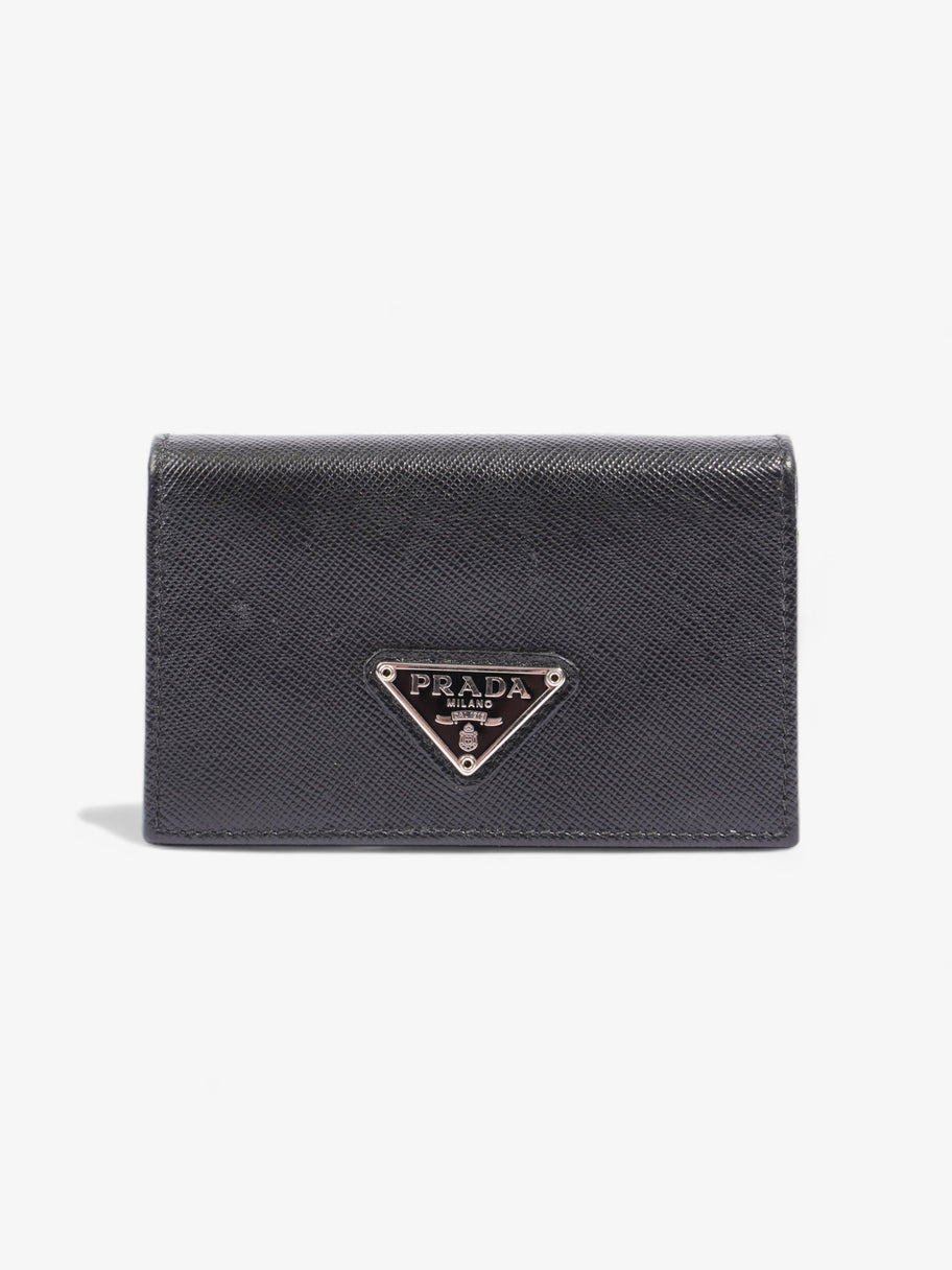 Card Case Black Saffiano Leather Image 1