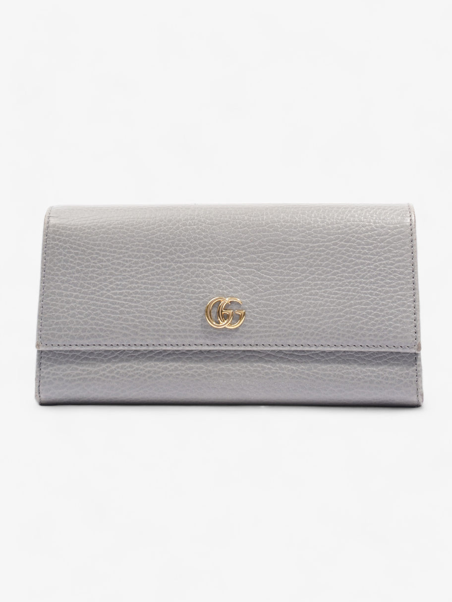 Marmont Long Wallet Grey Leather Image 1
