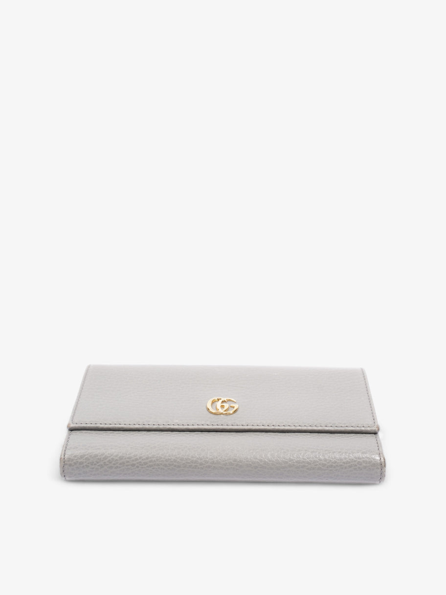 Marmont Long Wallet Grey Leather Image 5
