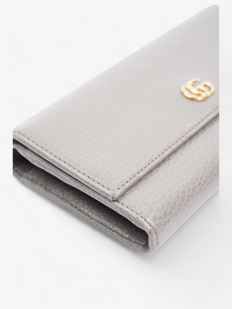 Marmont Long Wallet Grey Leather Image 6