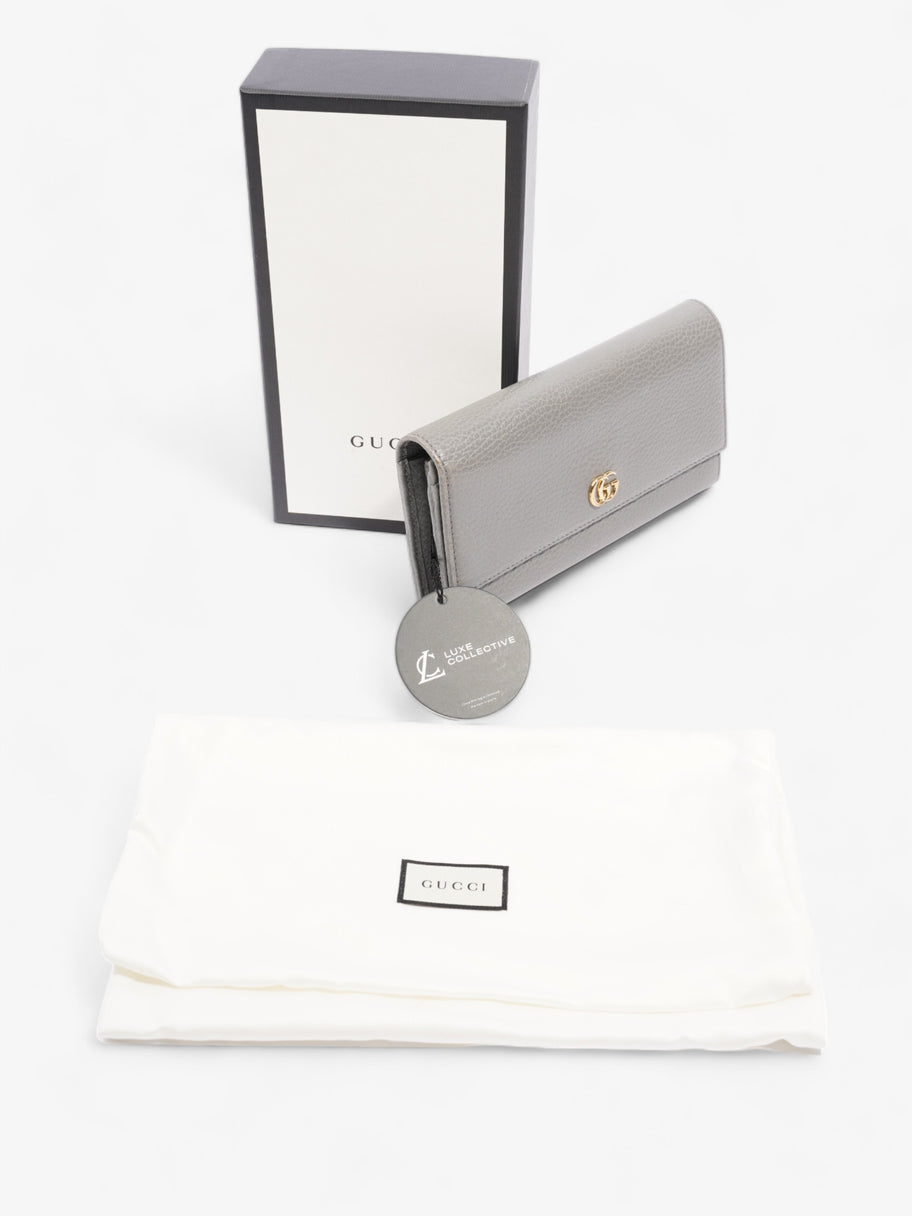 Marmont Long Wallet Grey Leather Image 9