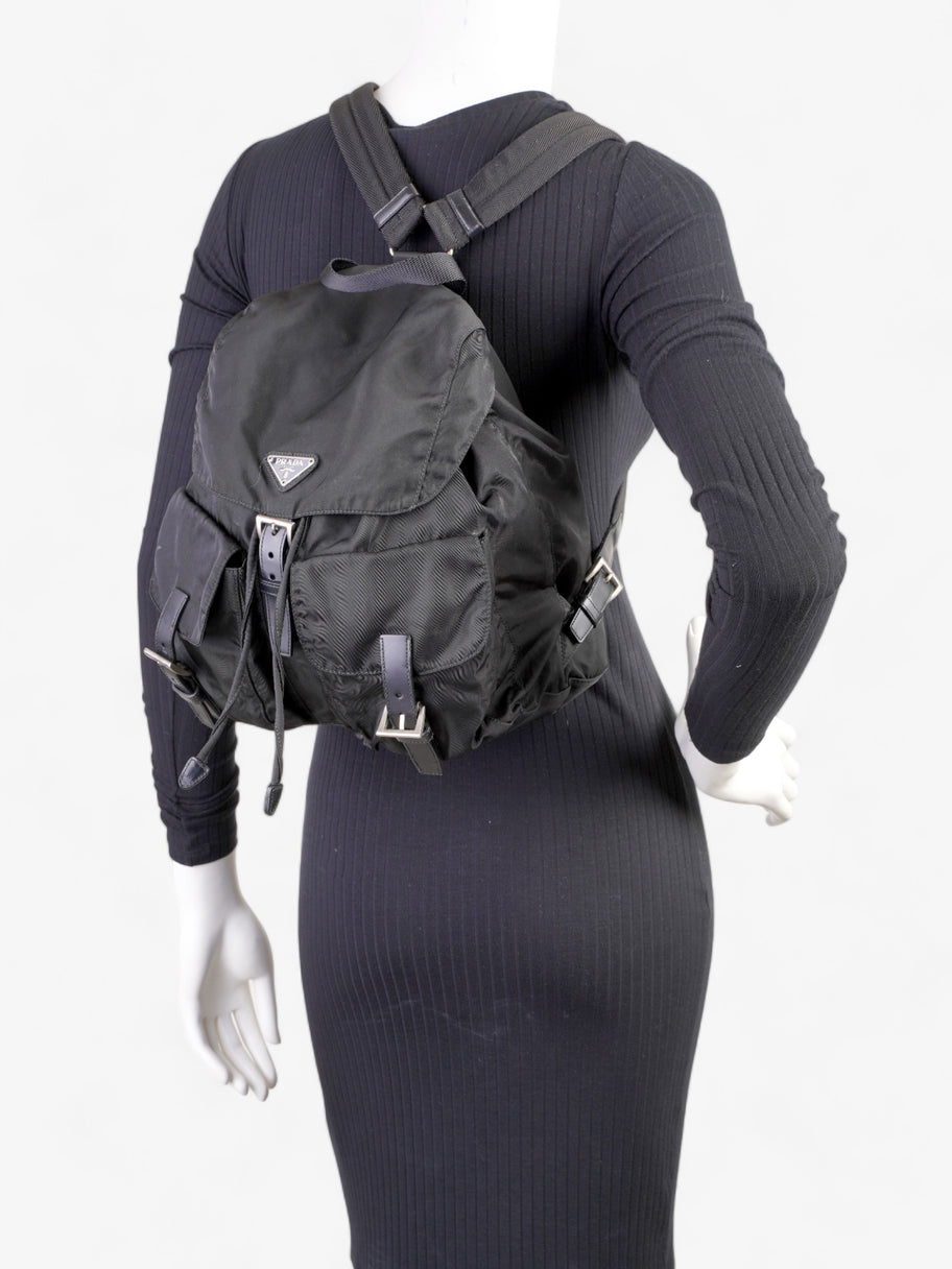 Tessuto Backpack Black Re Nylon Medium Image 2