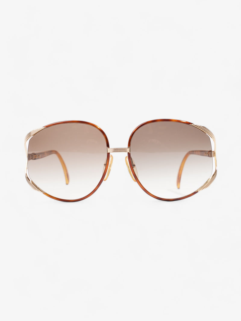  Oversized Gradiant Sunglasses Brown Acetate 150mm