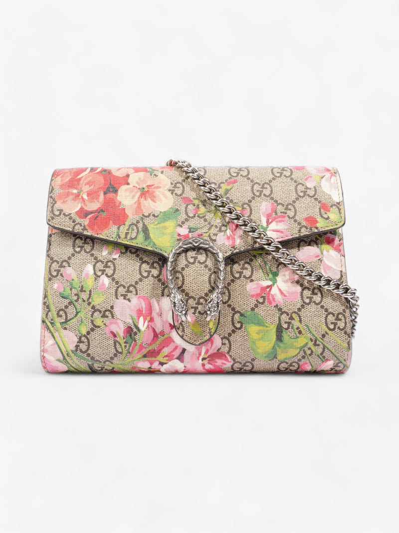  Dionysus Chain Wallet GG Supreme Floral Coated Canvas