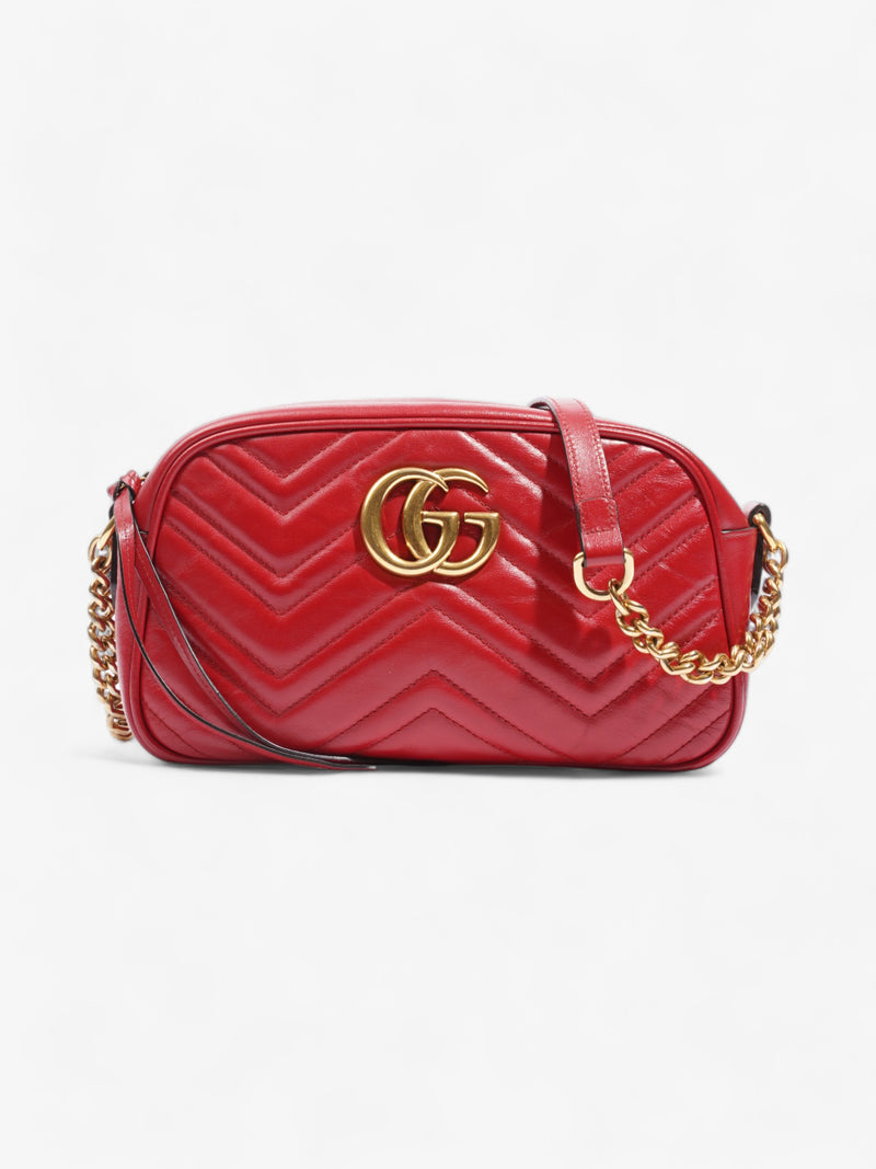  Marmont Zip Red Matelasse Leather Small