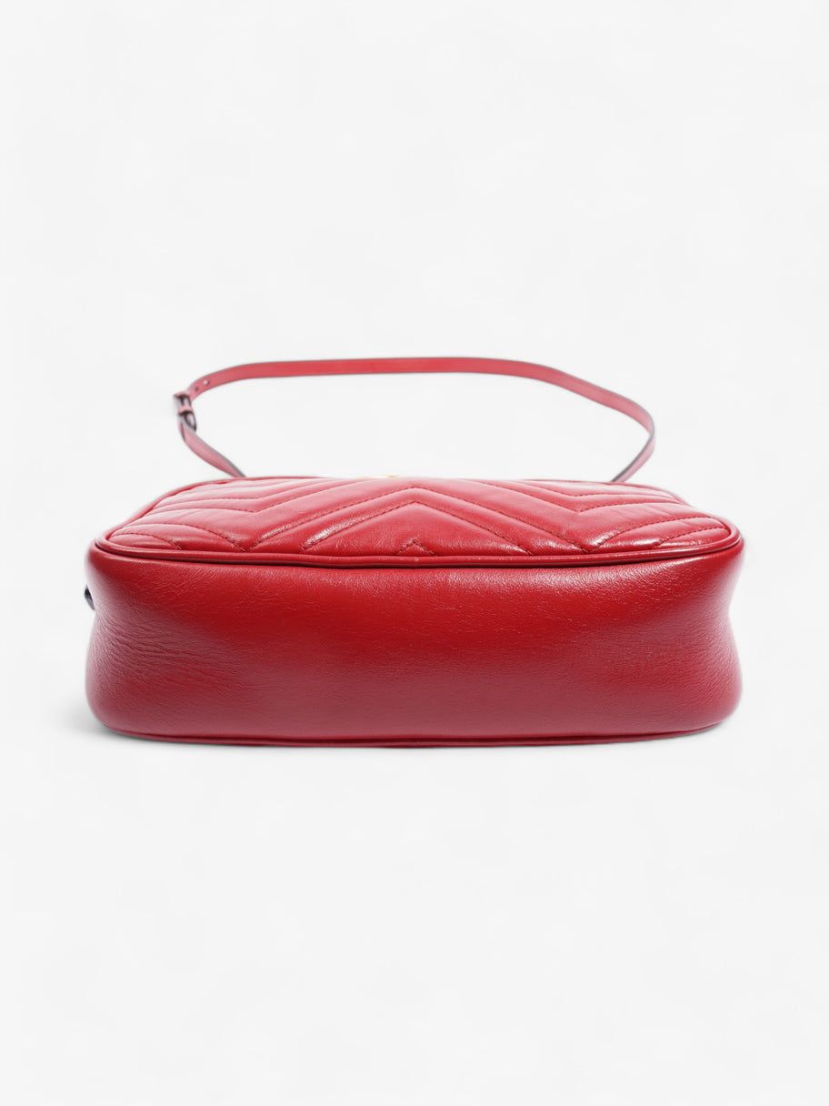 Marmont Zip Red Matelasse Leather Small Image 6