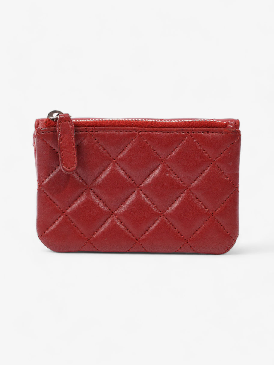 Chanel Coin Purse Red Lambskin Leather Image 2