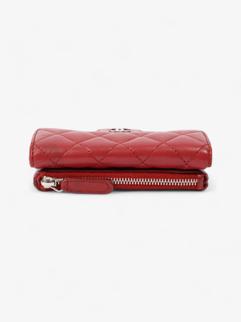 Chanel Coin Purse Red Lambskin Leather Image 6