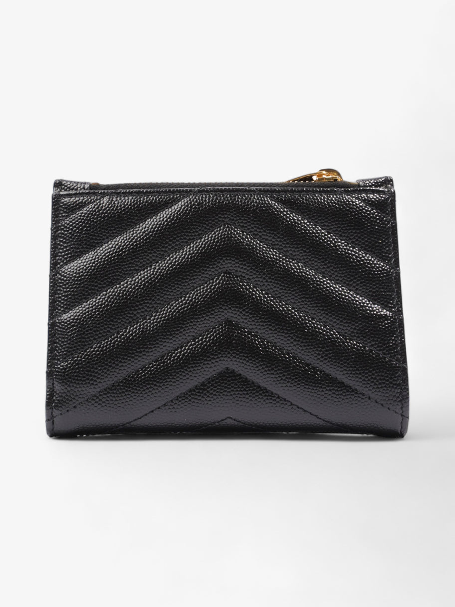 Monogram Quilted Purse Black Grained Leather Image 3