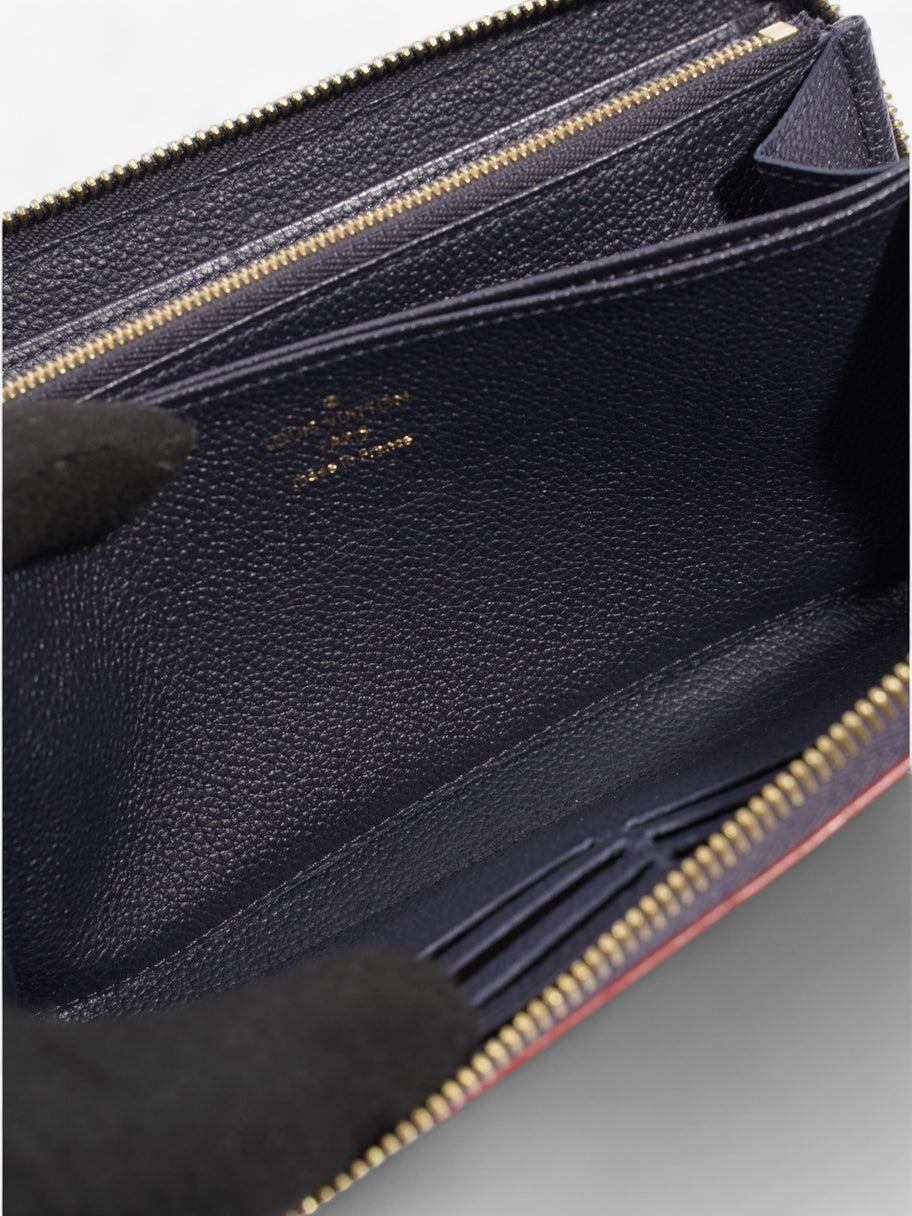 Louis Vuitton Zippy Wallet Navy Empreinte Leather Image 8