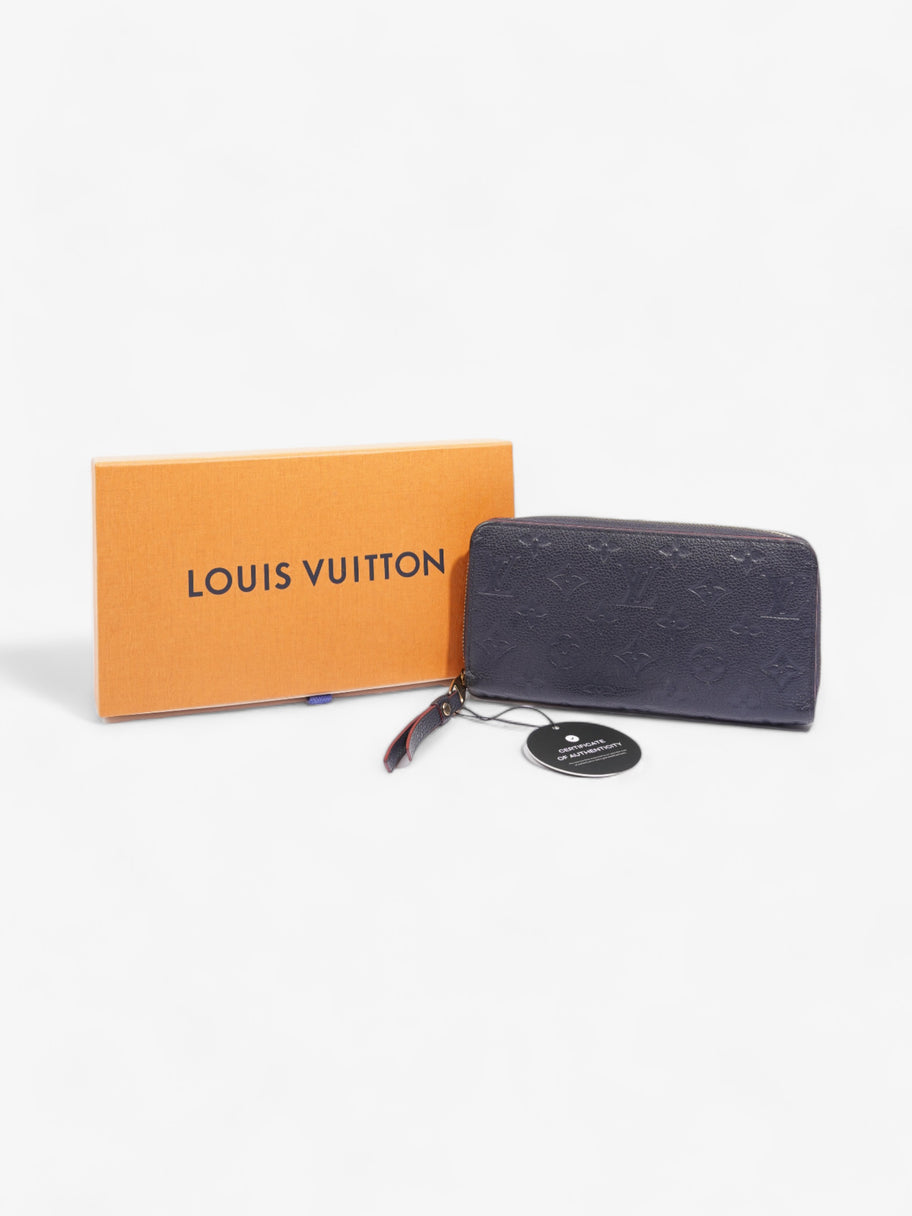 Louis Vuitton Zippy Wallet Navy Empreinte Leather Image 9