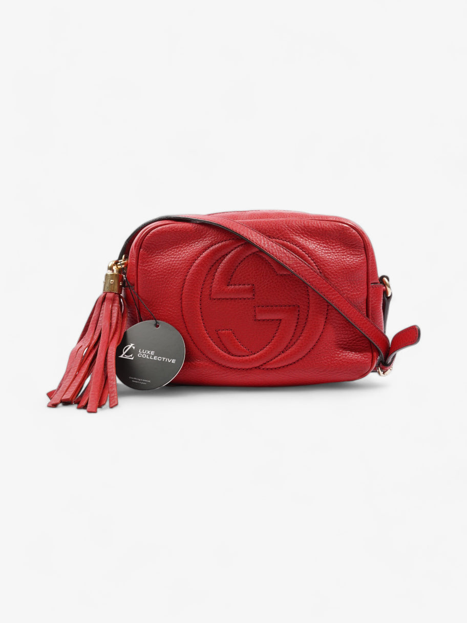 Gucci Soho Leather Shoulder bag Red Red Small Image 8