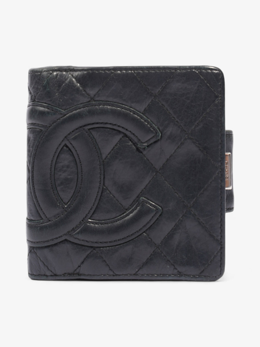 Cambon Lambskin Compact Wallet Black Lambskin Leather Image 1