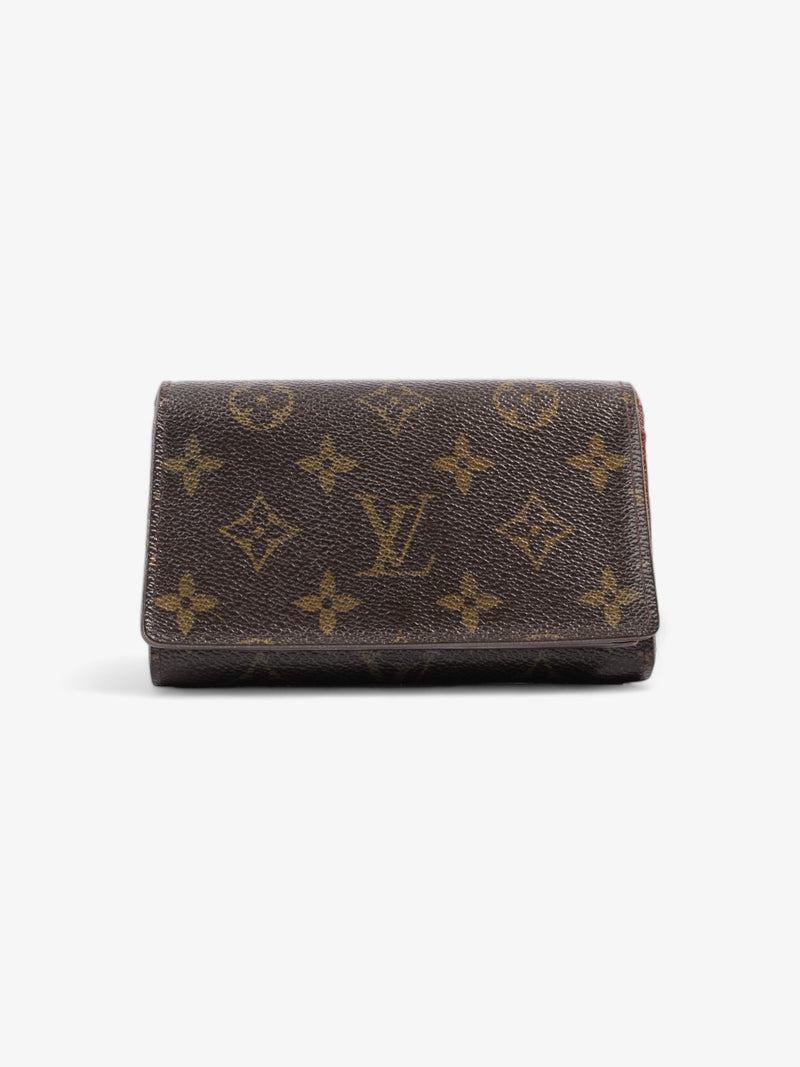  Louis Vuitton Portefeuil-Trésor Compact Wallet Monogram Coated Canvas