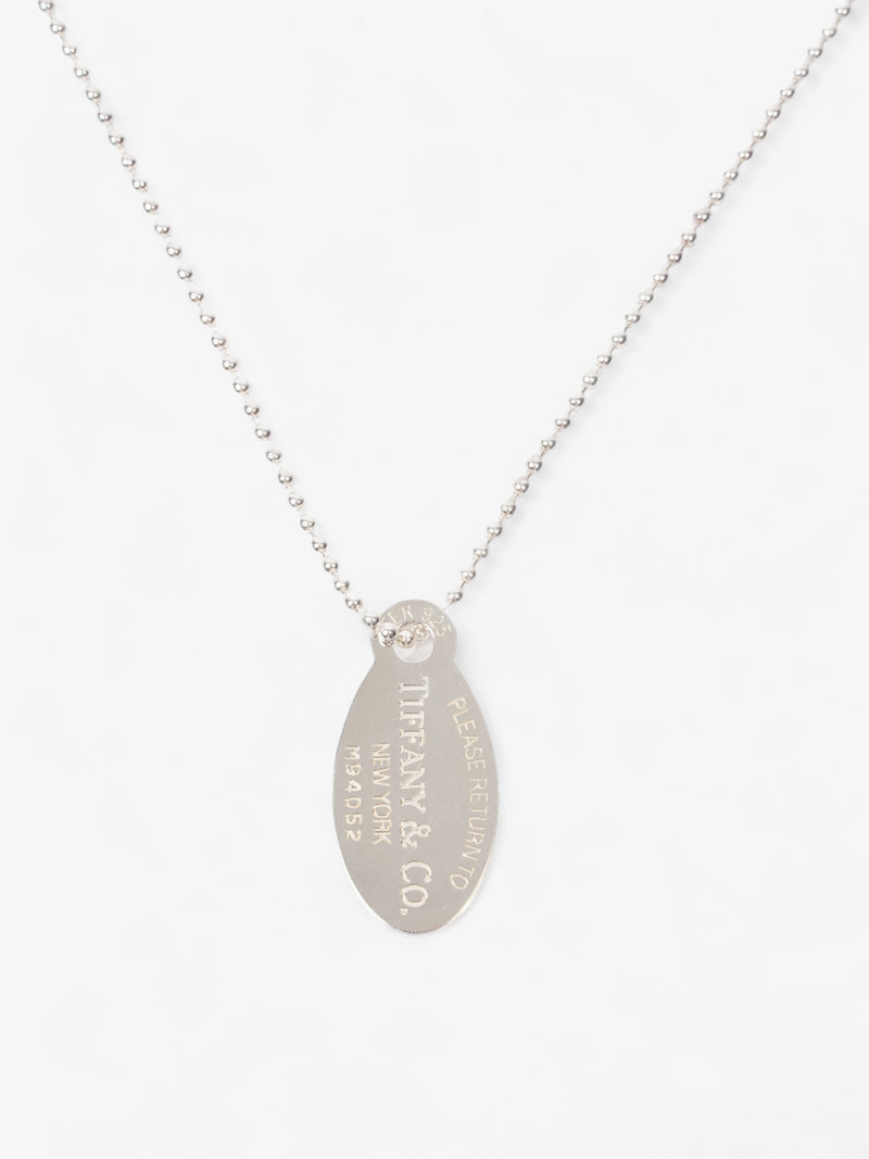  Tiffany and Co Return To Tiffany Oval tag Necklace  Silver Silver Sterling