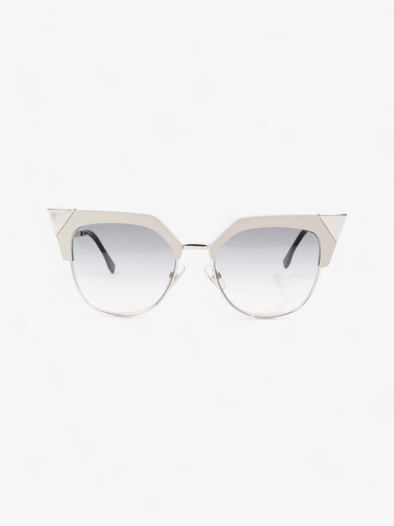  Fendi Cat-Eye Sunglasses Grey Gradient Acetate 140mm