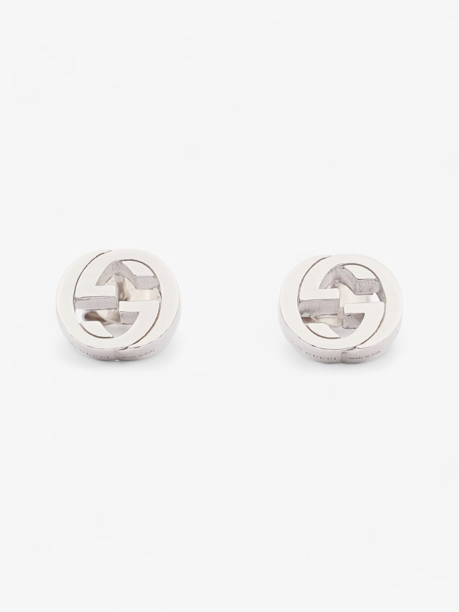 Gucci Interlocking Earrings Silver Silver Sterling Image 1