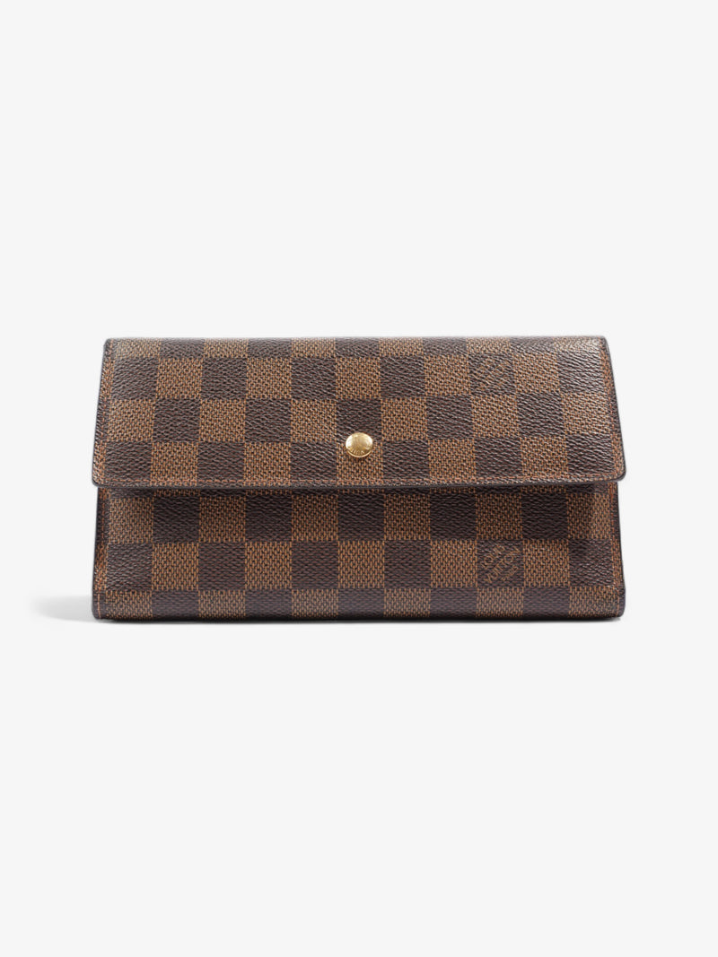  Louis Vuitton Sarah Wallet Damier Ebene Coated Canvas