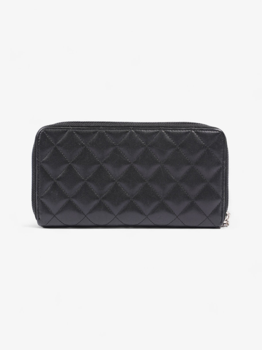 CC Zip Around Wallet Black Leather Image 2