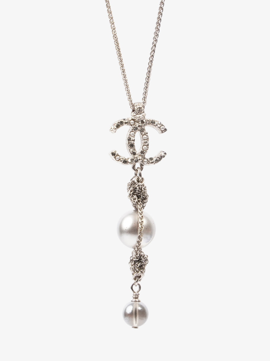 CC Pearl Drop Necklace Silver Silver Sterling Image 5