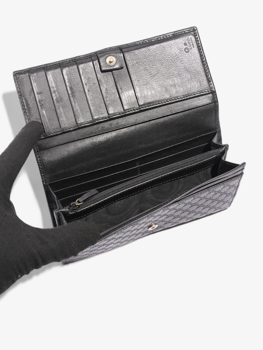 Bifold Microguccissima Wallet Black Leather Image 7