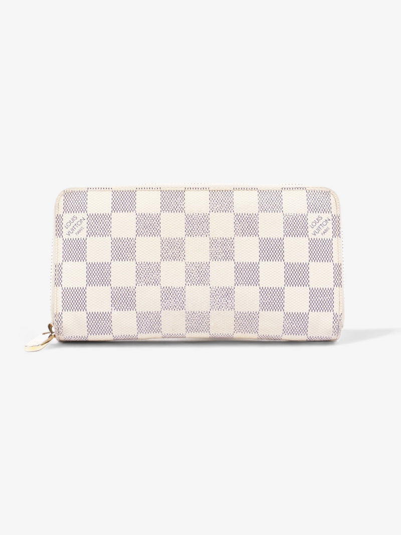  Louis Vuitton Zippy Wallet Damier Azur Coated Canvas