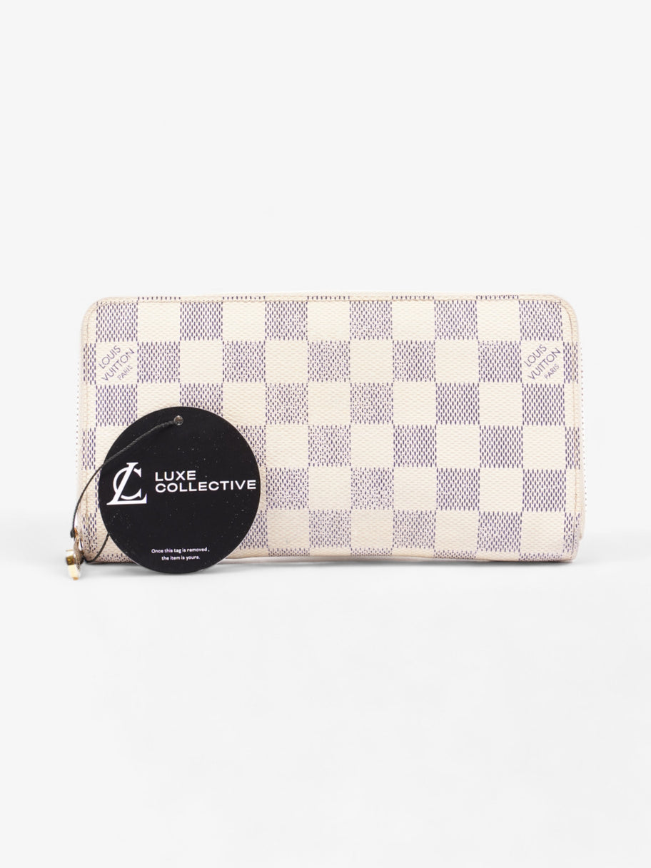 Louis vuitton zippy wallet damier azur sale