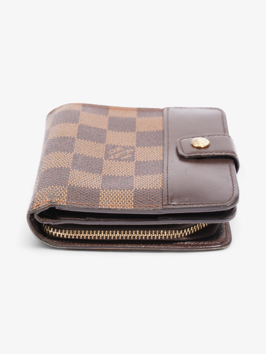 Louis Vuitton Compact Zip Around Wallet Damier Ebene Coated Canvas Image 3