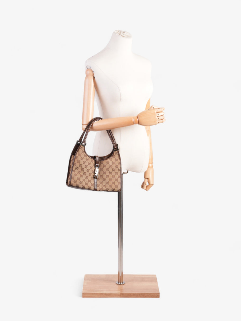 Gucci Jackie Beige / Brown Canvas Image 8