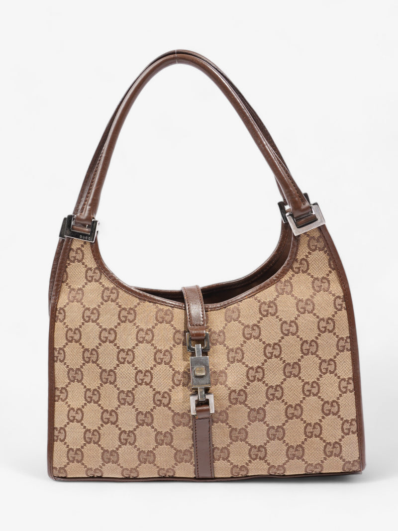  Gucci Jackie Beige / Brown Canvas