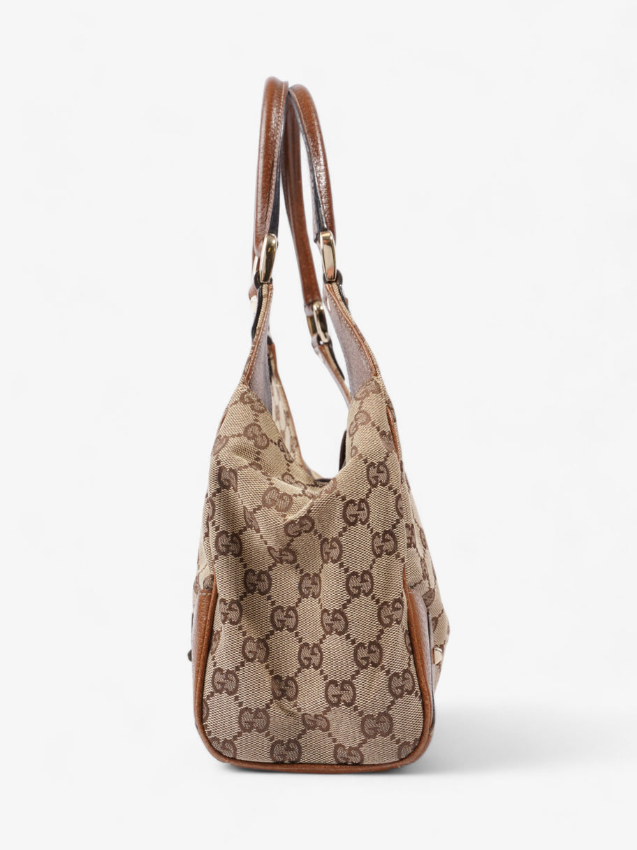 Gucci New Jackie Beige / Brown Canvas Image 3