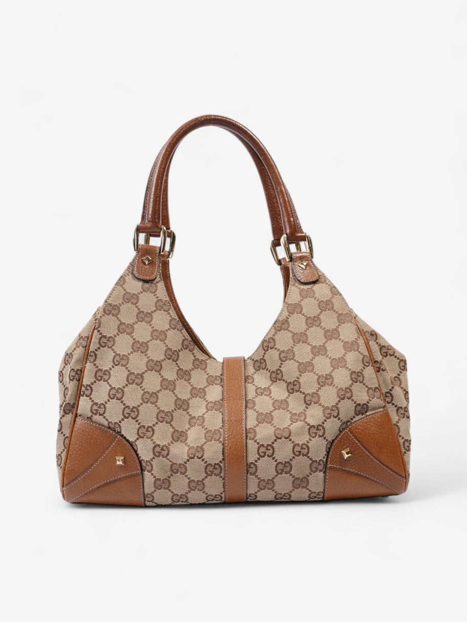 Gucci New Jackie Beige / Brown Canvas Image 4