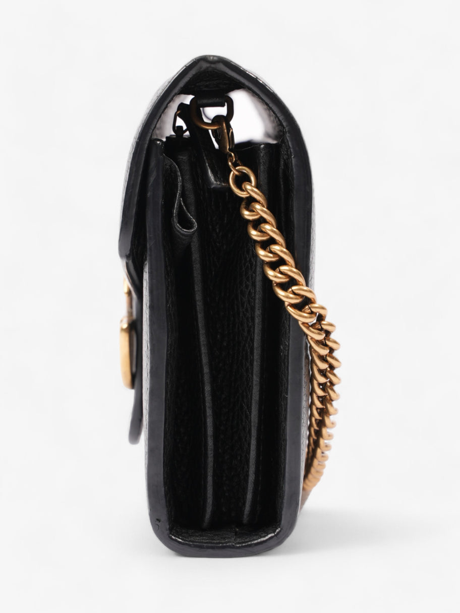 Marmont Chain Wallet Black Leather Image 3