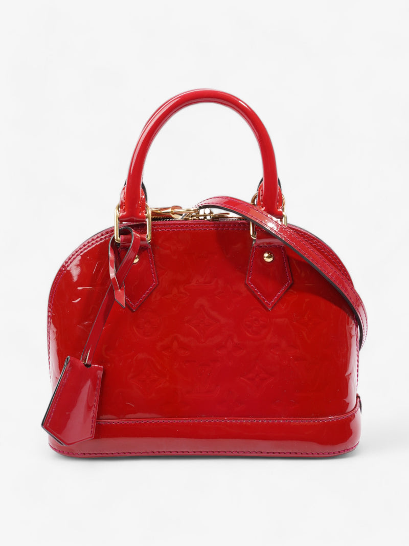  Louis Vuitton Alma Red Monogram Vernis Leather BB