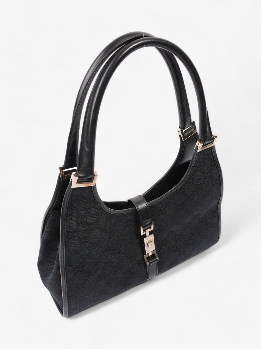 Gucci Jackie Black Guccissima Canvas Image 7