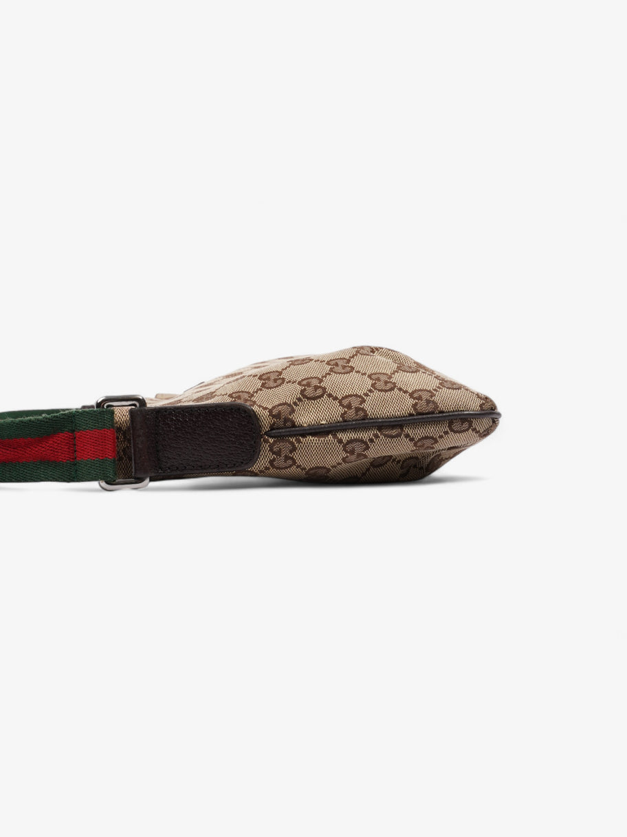 Gucci GG Rectangular Crossbody Bag GG Supreme / Red / Green Canvas Image 5