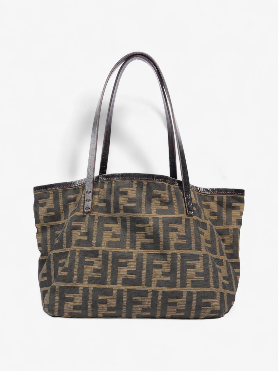 Fendi Zucca Handbag Brown Canvas Luxe Collective