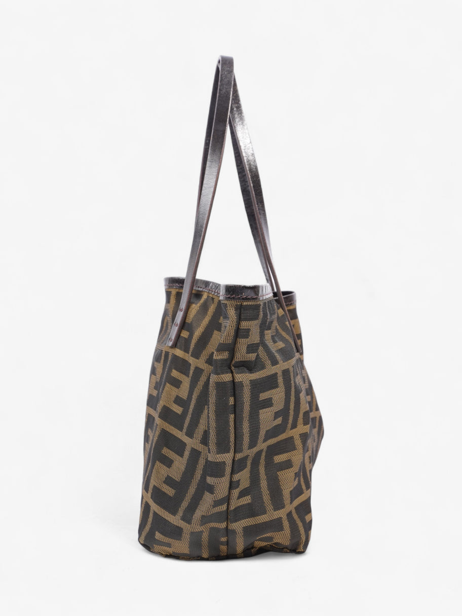 Fendi Zucca Handbag Brown Canvas Image 3