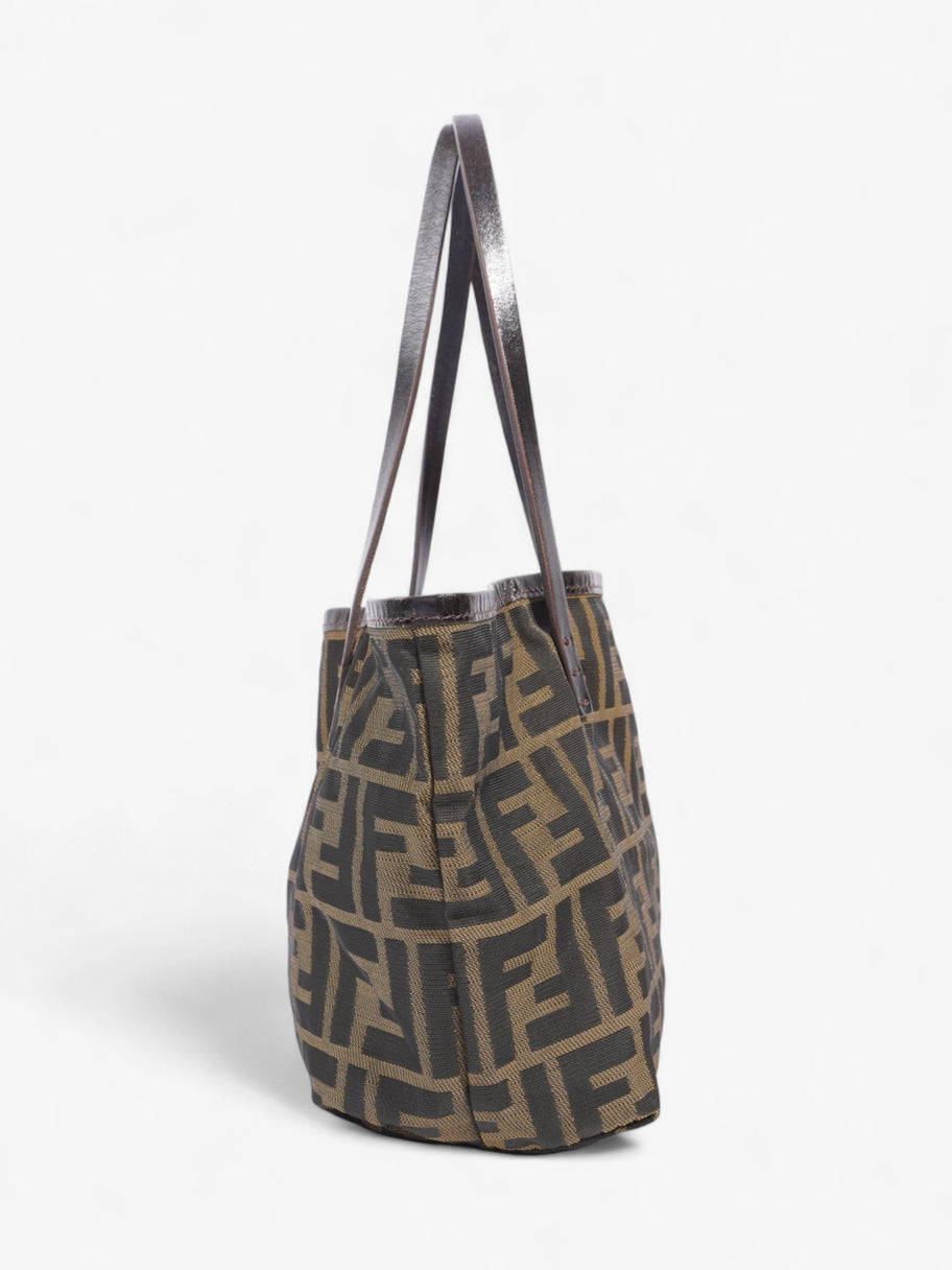 Fendi Zucca Handbag Brown Canvas Image 5